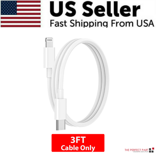 USB-C 20W PD Adapter with Cable – Fast Charger Kit for iPhone 11-14 & More