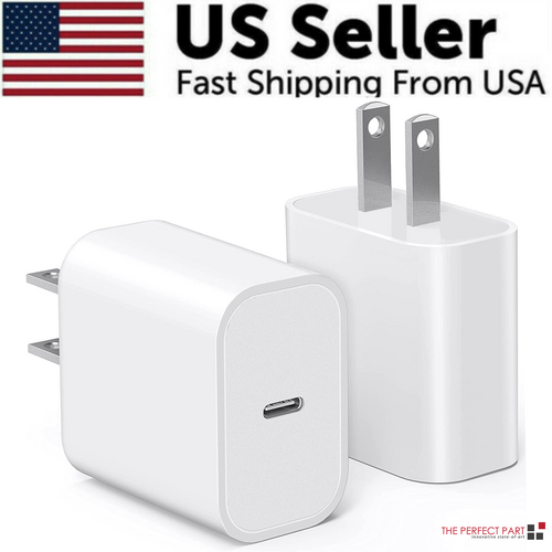 USB-C 20W PD Adapter with Cable – Fast Charger Kit for iPhone 11-14 & More