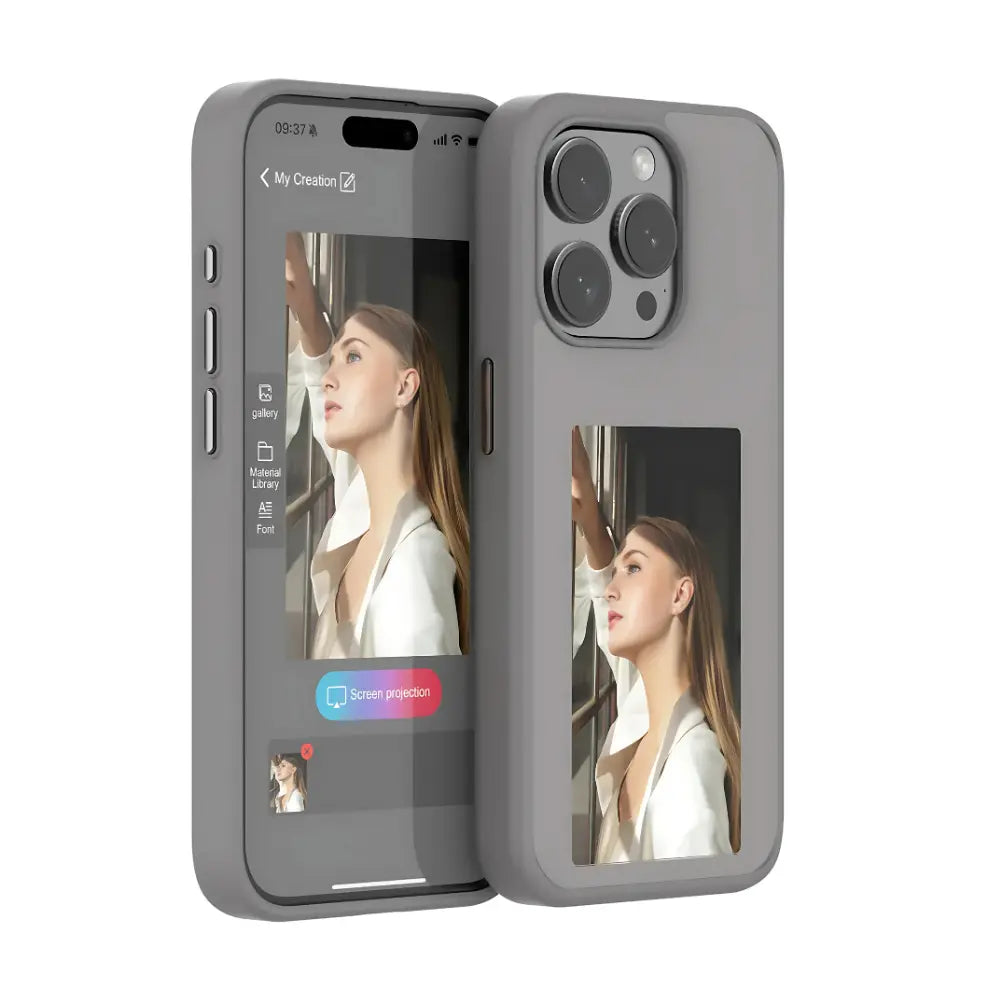 E-Ink Smart Phone Case – Customizable NFC-Enabled E-Ink Display