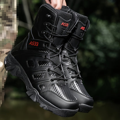 Botas de caminhada para homem – Calçado de caminhada antiderrapante e resistente ao desgaste