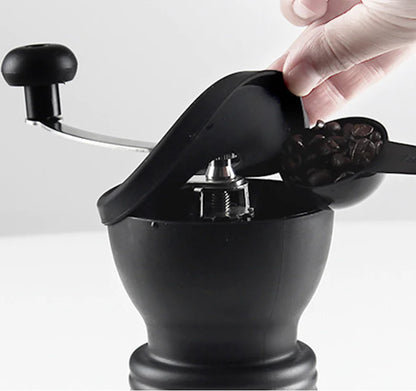 Washable Ceramic Manual Coffee Grinder – Adjustable Burr Mill for Travel & Home Brewing
