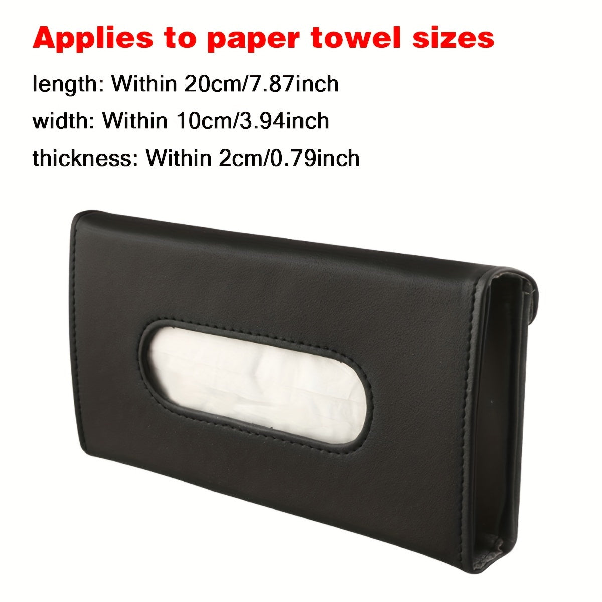 Car Sun Visor Tissue Holder – Pull-Out Paper Towel Box for Vehicles