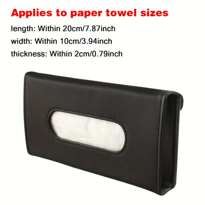 Car Sun Visor Tissue Holder – Pull-Out Paper Towel Box for Vehicles