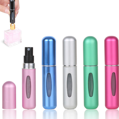 Mini atomizador de perfume portátil – frasco de spray de viagem recarregável de 5 ml