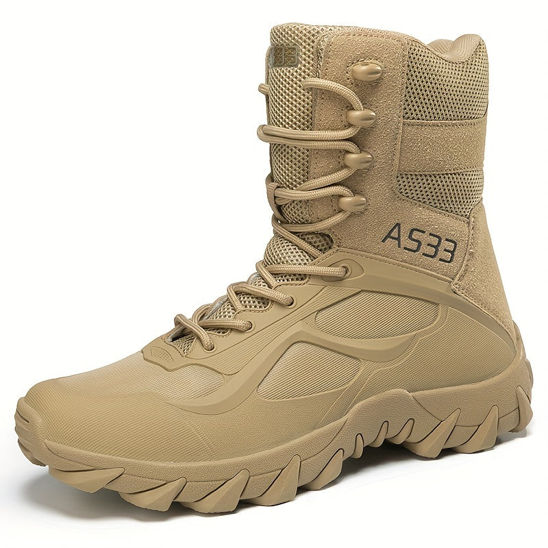 Men's Tactical Hiking Boots – Shock-Absorbing, Non-Slip Rubber Sole, Ergonomic Design, All-Terrain, All-Weather