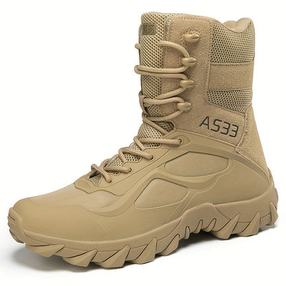 Men's Tactical Hiking Boots – Shock-Absorbing, Non-Slip Rubber Sole, Ergonomic Design, All-Terrain, All-Weather
