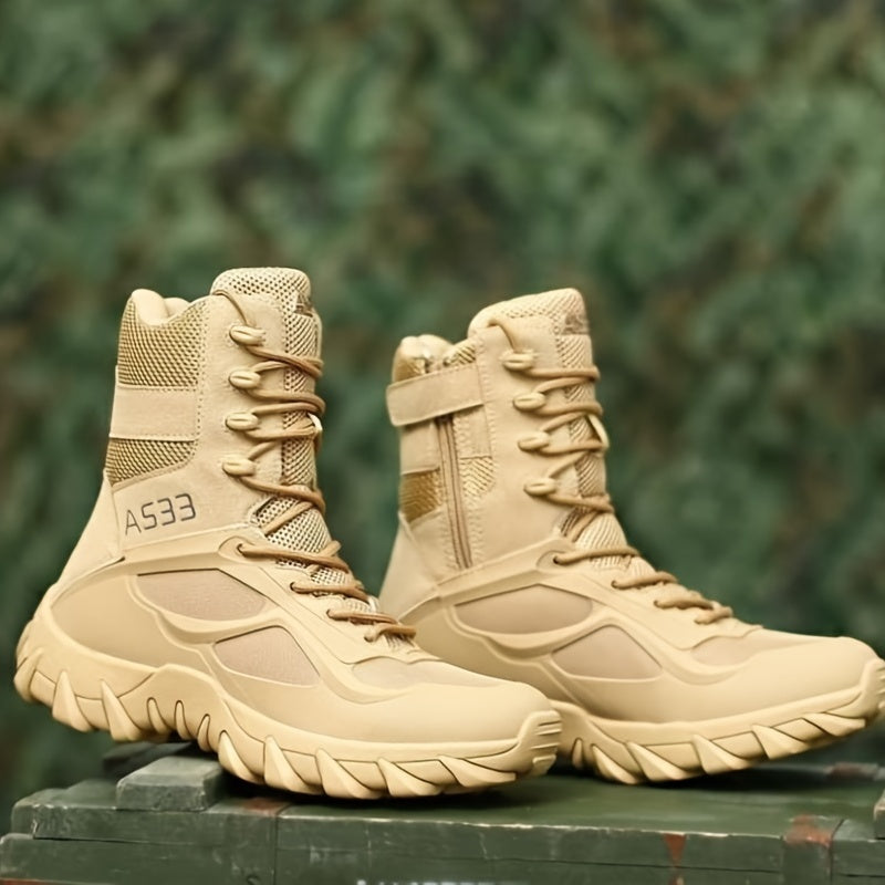 Men's Tactical Hiking Boots – Shock-Absorbing, Non-Slip Rubber Sole, Ergonomic Design, All-Terrain, All-Weather
