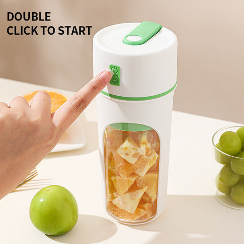 Portable USB Rechargeable Electric Juicer Blender – 380ml Wireless Fruit Smoothie Maker