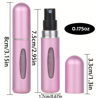 Mini atomizador de perfume portátil – frasco de spray de viagem recarregável de 5 ml