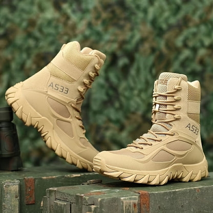 Men's Tactical Hiking Boots – Shock-Absorbing, Non-Slip Rubber Sole, Ergonomic Design, All-Terrain, All-Weather