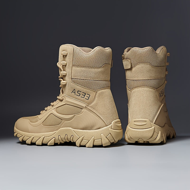 Men's Tactical Hiking Boots – Shock-Absorbing, Non-Slip Rubber Sole, Ergonomic Design, All-Terrain, All-Weather