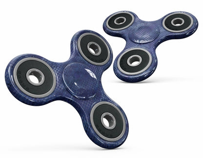 Kit de capa de vinil de corpo inteiro com bolinhas aquarela índigo para Fidget Spinner – opções brilhantes e mate