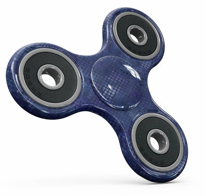 Kit de capa de vinil de corpo inteiro com bolinhas aquarela índigo para Fidget Spinner – opções brilhantes e mate