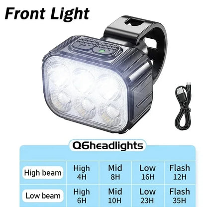 BUCKLOS Bicycle Front Rear Light Set USB Charge Headlight Light Waterproof MTB Taillight LED Cycling Lantern Lamp Bike Parts