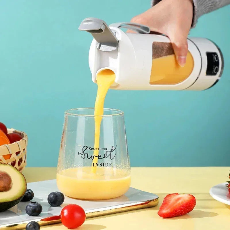 Portable 8-Blade Rechargeable Blender Juicer Cup – USB-C Powered, 380ml Capacity, Compact & Stylish