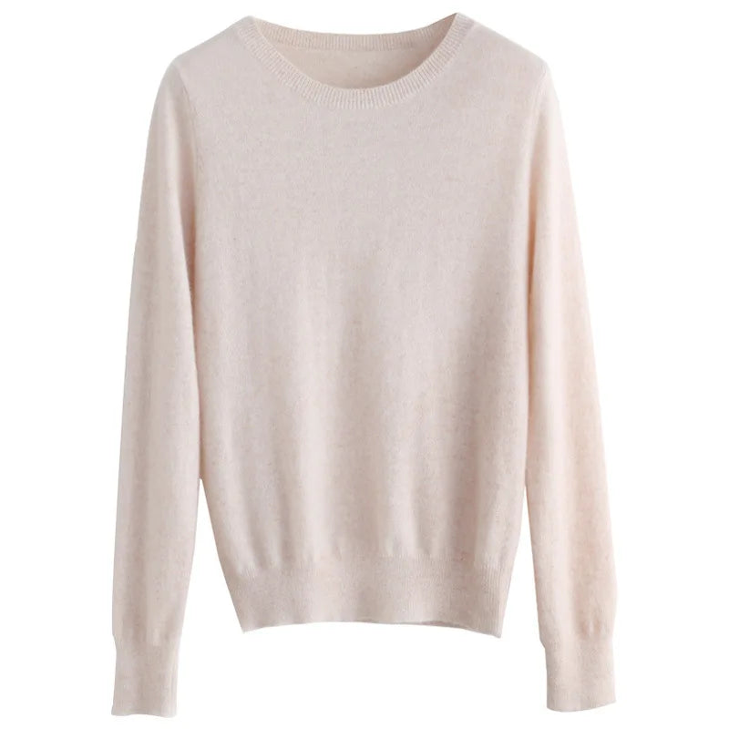Basic Knitted O-Neck Autumn Winter Sweater Women 2025 Long Sleeve Soft Warm Sweater Korean Simple Solid Color Versatile Pullover