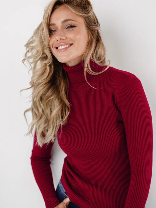 2025 Autumn Winter Turtleneck Sweaters Women Soft Warm Pullover Slim Versatile Tops Ribbed Knitted Simple Elegant Women Sweater