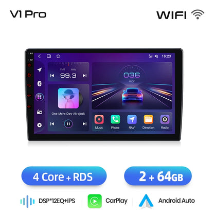 Junsun Wireless CarPlay Android Auto Car Radio For Mercedes Benz Smart Fortwo 451 2005 - 2010 GPS Multimedia 2din Systems Stereo