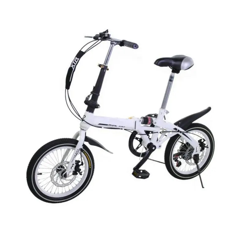 Foldable Bicycle,16" Wheel x 2.12 Cm, 7-Speed Transmission, Adjustable And Variable Speed