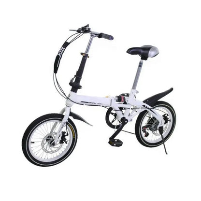 Foldable Bicycle,16" Wheel x 2.12 Cm, 7-Speed Transmission, Adjustable And Variable Speed