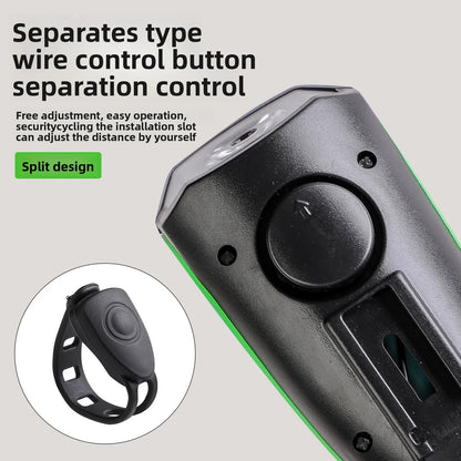 Bicycle Light Charging Night Riding Flashlight with Electric Horn Bicycle Accessories Cycling Equipment Headlights