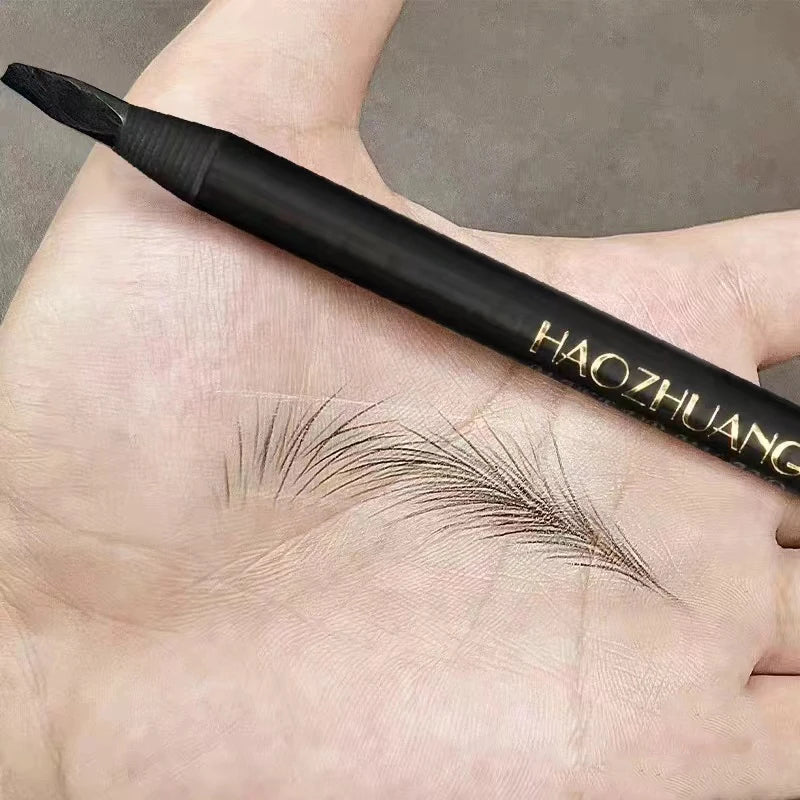 1pcs Long-Lasting Waterproof Eyebrow Pencil with Brush – Microblading Peel-Off Brow Pencil for Precise Shaping