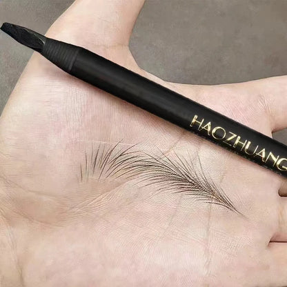 1pcs Long-Lasting Waterproof Eyebrow Pencil with Brush – Microblading Peel-Off Brow Pencil for Precise Shaping