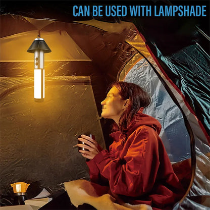 2-in-1 Camping Flashlight & Lantern | Waterproof, USB Rechargeable
