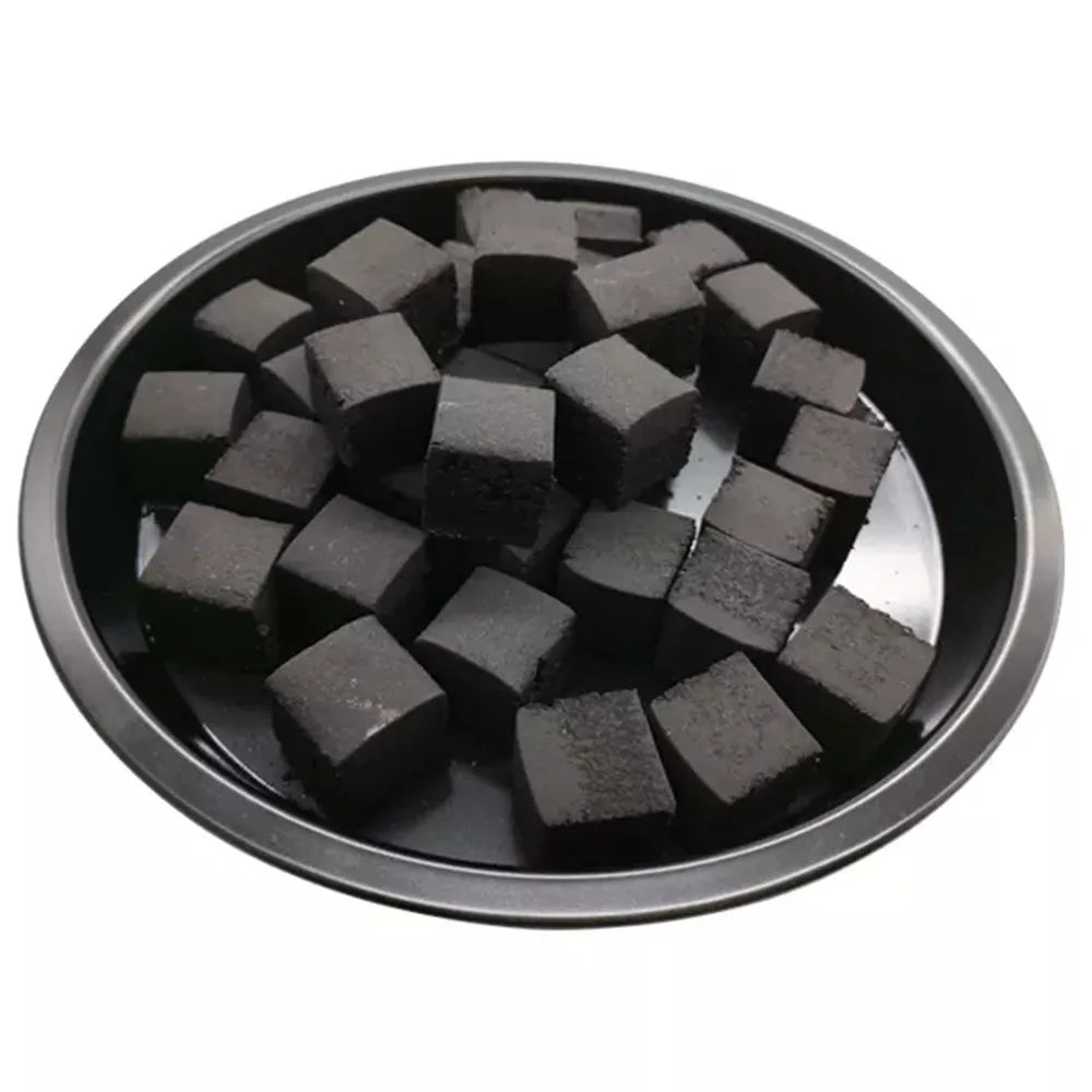 Yimi 72-Piece Coconut Shell Charcoal Cubes (25 mm) — Long-Burn, Low Ash Shisha / Hookah Coals