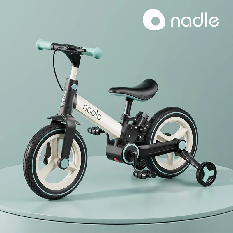 FJ Exquisite Durable And Lightweight Children's Bicycle Balance Bike 2-in-1 Multi Functional Foldable Baby Bicycle Sliding Bike