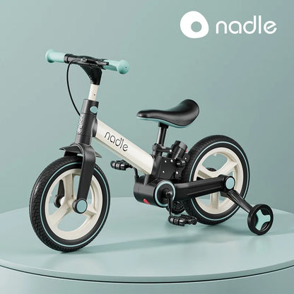 FJ Exquisite Durable And Lightweight Children's Bicycle Balance Bike 2-in-1 Multi Functional Foldable Baby Bicycle Sliding Bike