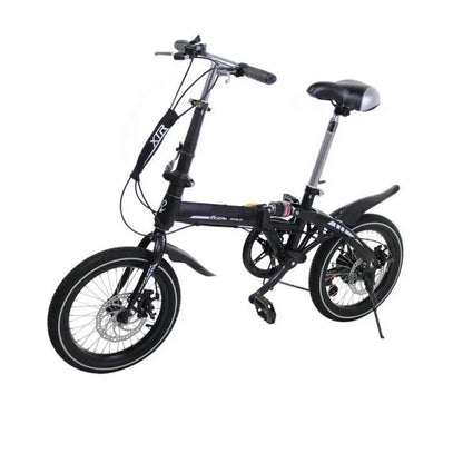 Foldable Bicycle,16" Wheel x 2.12 Cm, 7-Speed Transmission, Adjustable And Variable Speed