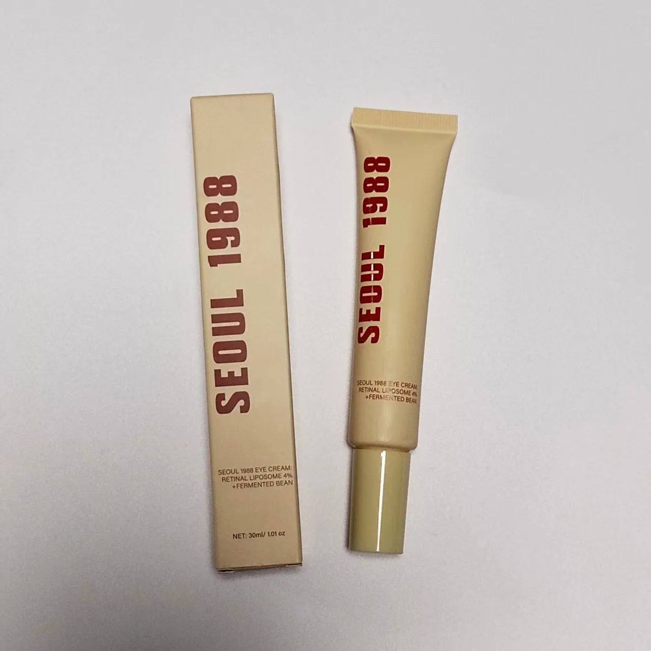 Conjunto de cuidados da pele coreano SEUL 1988 - Creme de olhos com retinol, sérum com ginseng e niacinamida, produto de limpeza, branqueia linhas finas e olheiras