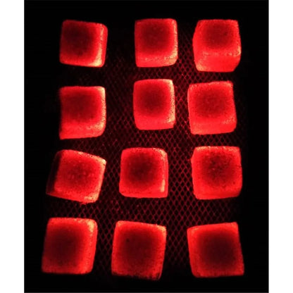 Yimi 72-Piece Coconut Shell Charcoal Cubes (25 mm) — Long-Burn, Low Ash Shisha / Hookah Coals