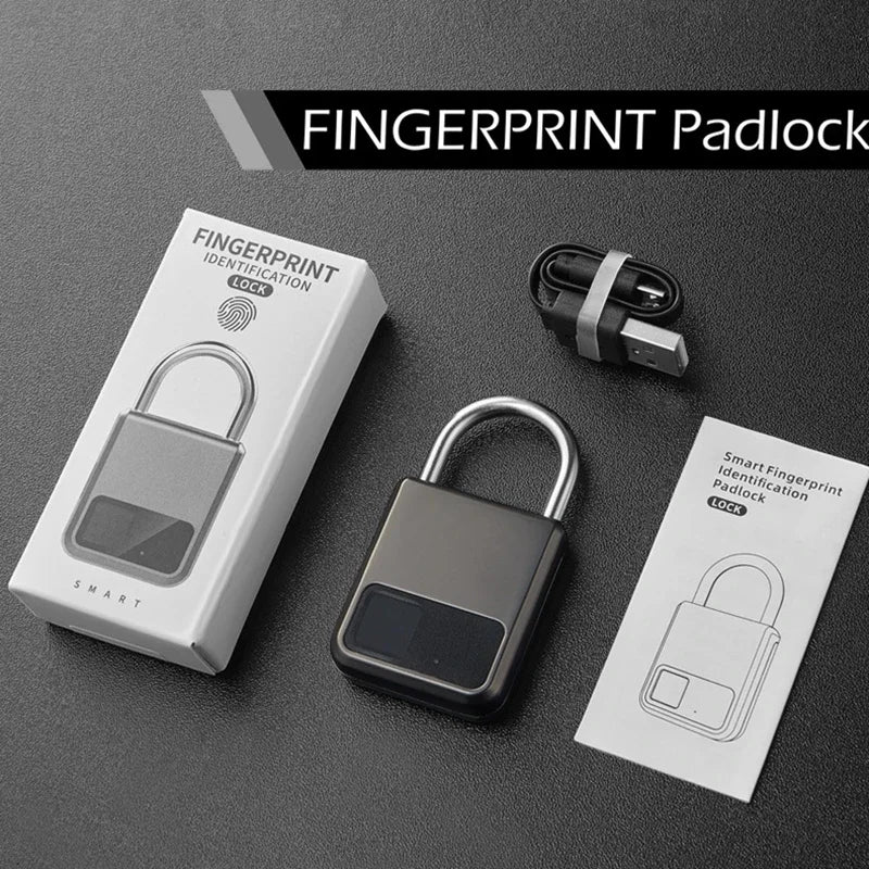 Smart Fingerprint Padlock – Waterproof & Keyless Security Lock