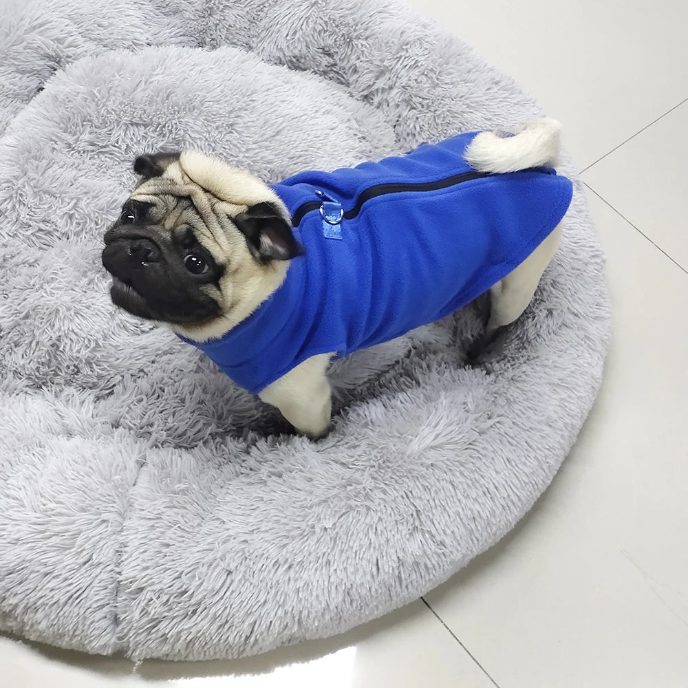 Soft Fleece Dog Jacket – Warm Vest for Small to Medium Breeds