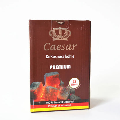 Yimi 72-Piece Coconut Shell Charcoal Cubes (25 mm) — Long-Burn, Low Ash Shisha / Hookah Coals