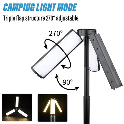 2-in-1 Camping Flashlight & Lantern | Waterproof, USB Rechargeable