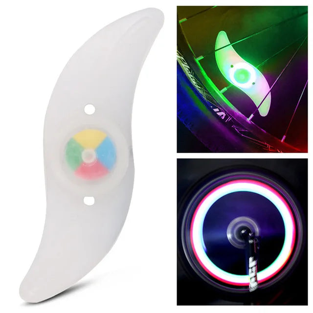 LED Bicycle Wheel Spoke Light Colorful Waterproof MTB Balance Bicycle Tyre Tire Flash Lights Warning Cycling Lamp
