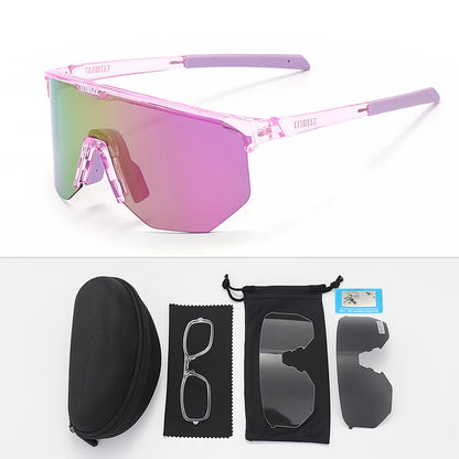 B BLIZ HERO Photochromic Cycling Glasses MTB Road Cycling Goggles Windproof UV Protection Sunglasses Polarized Sports Eyewear