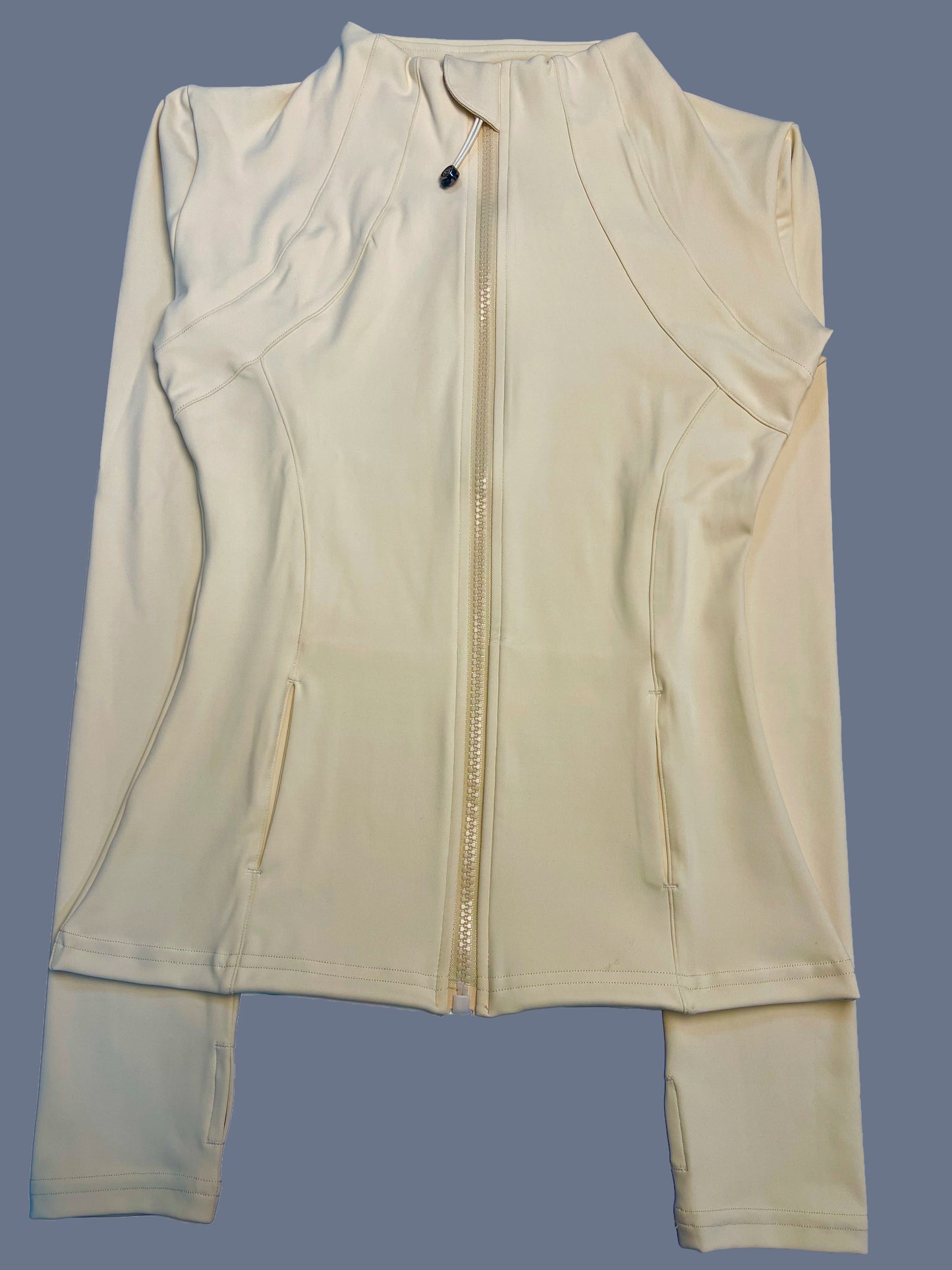 Women's Quick-Dry Stand-Up Collar Fitness Jacket – Slim-Fit Zippered Yoga & Running Top
