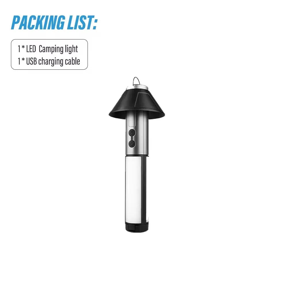 2-in-1 Camping Flashlight & Lantern | Waterproof, USB Rechargeable