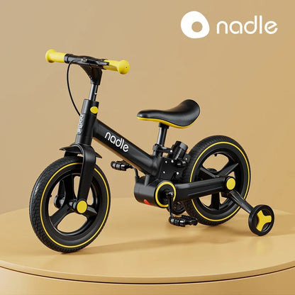 FJ Exquisite Durable And Lightweight Children's Bicycle Balance Bike 2-in-1 Multi Functional Foldable Baby Bicycle Sliding Bike