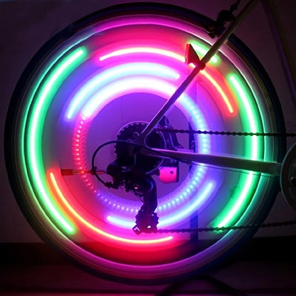 LED Bicycle Wheel Spoke Light Colorful Waterproof MTB Balance Bicycle Tyre Tire Flash Lights Warning Cycling Lamp