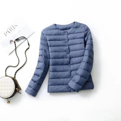 9 Color Women Puffer Jackets 90% Ultra Light Duck Down Women Matt Fabric Lightweight Coat Warm Female Windbreaker Parka