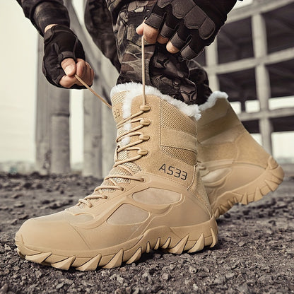 Men's Tactical Hiking Boots – Shock-Absorbing, Non-Slip Rubber Sole, Ergonomic Design, All-Terrain, All-Weather