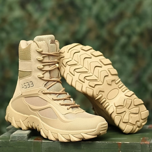 Botas táticas de caminhada para homem – Sola em borracha antiderrapante e com absorção de choque, design ergonómico, todo-o-terreno, para todas as condições meteorológicas