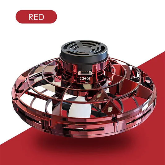 Drone voador mágico UFO Spinner – Orbe voadora com iluminação LED e comando manual para crianças e adultos