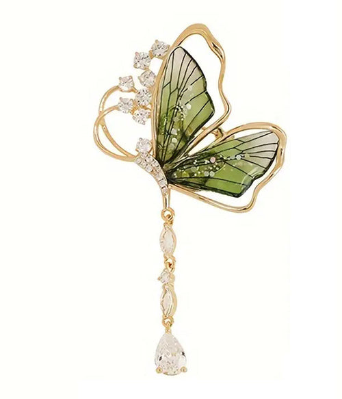 Broche borboleta esmaltado – estilo vintage, asas coloridas