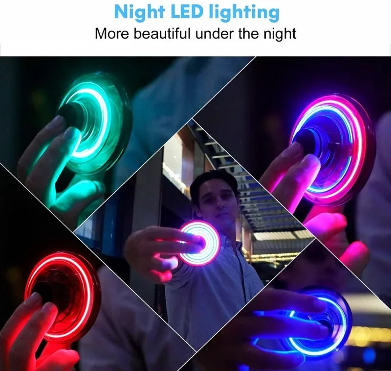 Drone voador mágico UFO Spinner – Orbe voadora com iluminação LED e comando manual para crianças e adultos